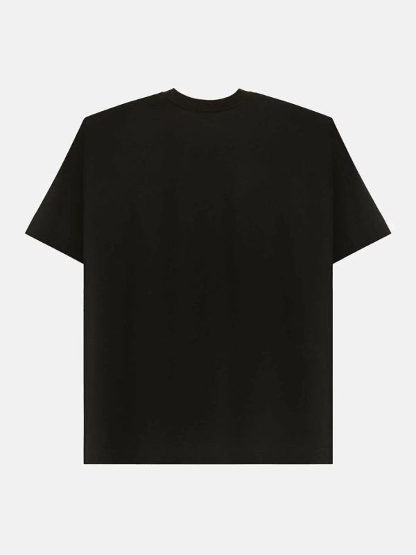 Футболка Робот-доставщик со с/о элементами черная - фото 2