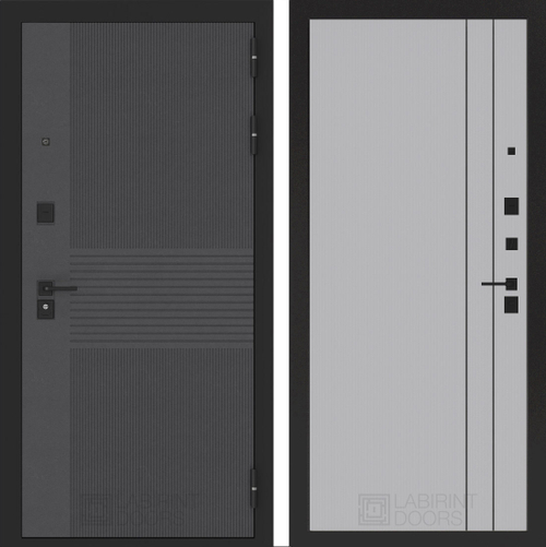 Бункер 05 - 10 серый рельеф софт с молдингом