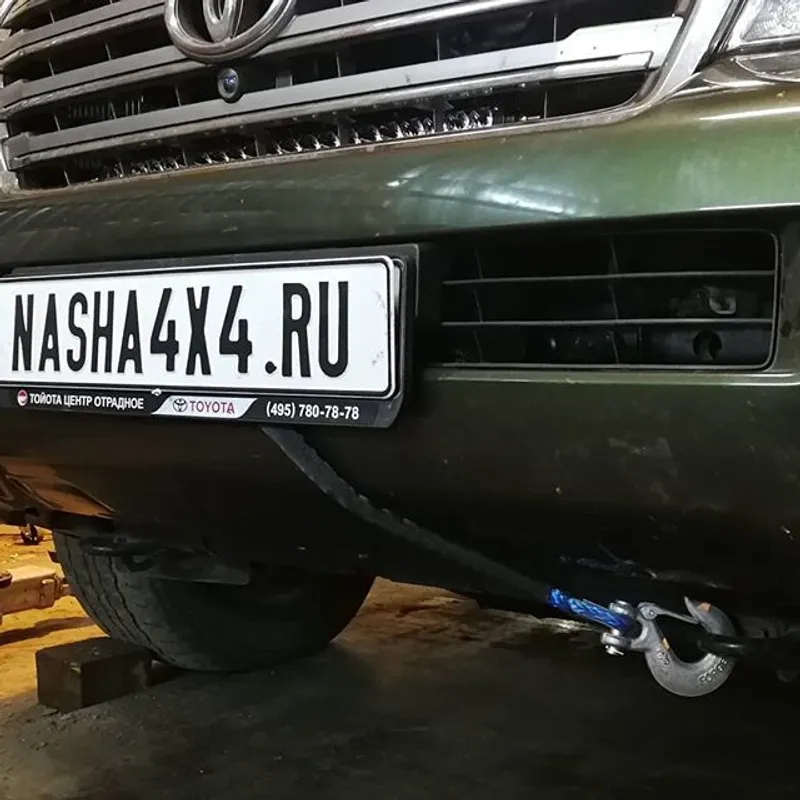 Установка лебедки Ленд Крузер 200 в штатный бампер :: Москва автосервис ...
