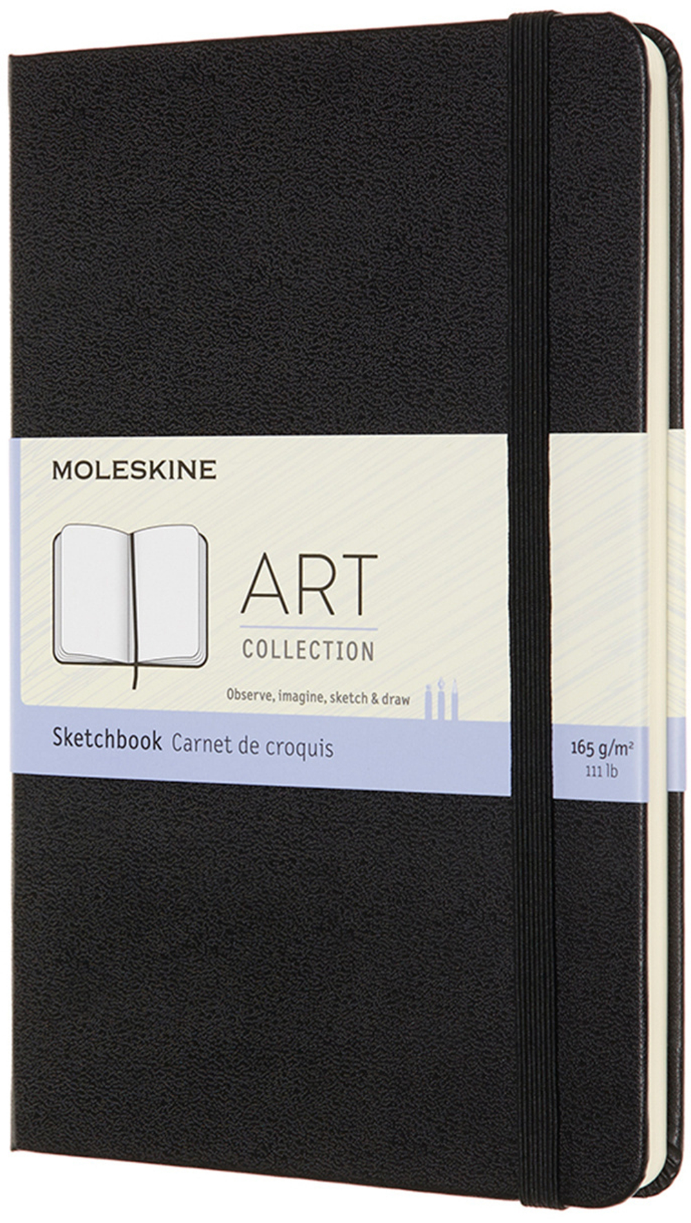 Блокнот для рисования Moleskine Art Sketchbook (ARTQP054) Medium 115x180мм 144стр. нелинованный черный