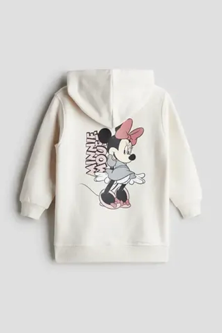 H&M Платье-толстовка с капюшоном, белый