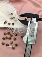 Пуговицы леопардовые в золоте