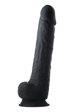 Черный фаллоимитатор-гигант XXL Dildo - 38 см.