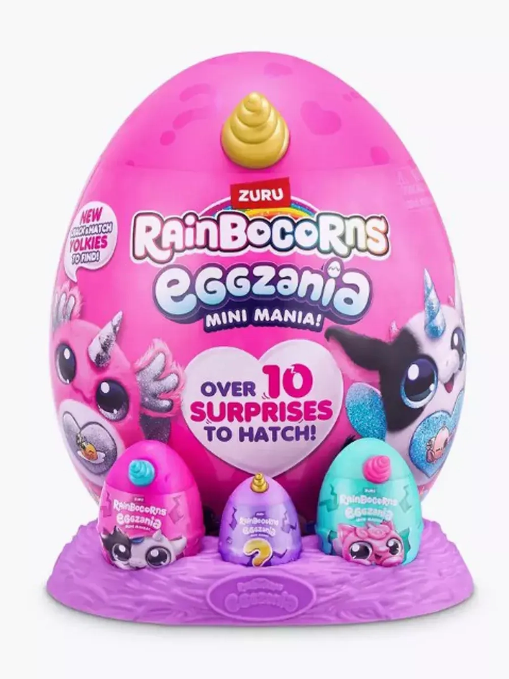 Мягкая игрушка сюрприз яйцо Rainbocorns Eggzania Mania Зуру