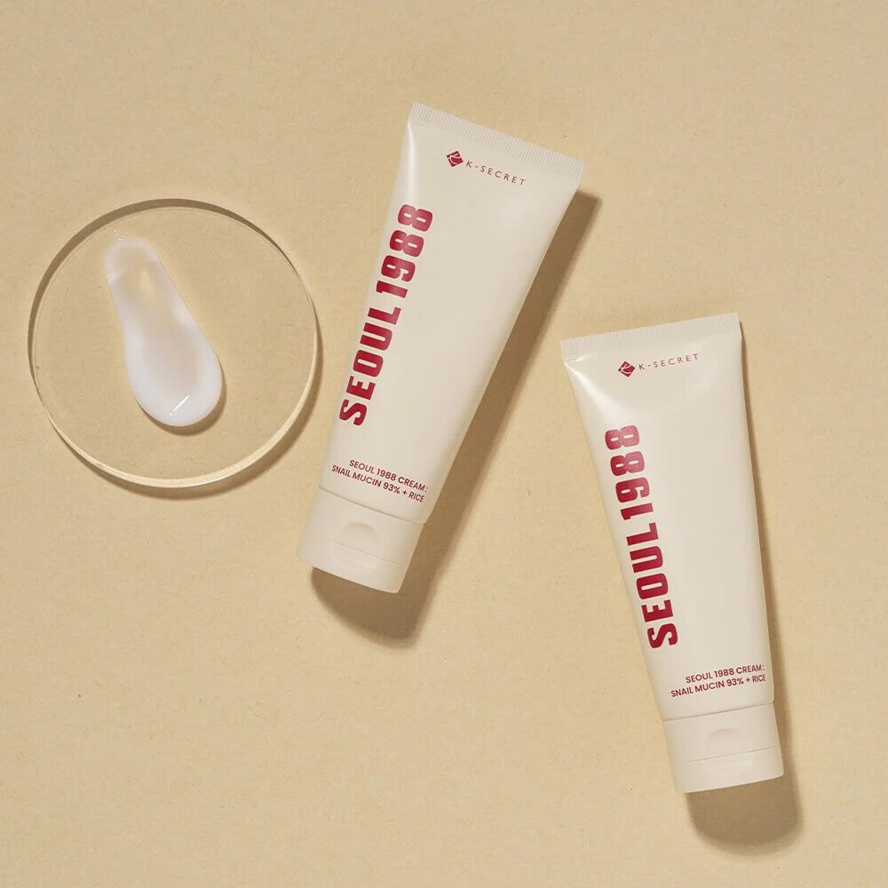 K-SECRET Увлажняющий крем с муцином улитки Seoul 1988 Cream: Snail Mucin 93% + Rice (100 мл)
