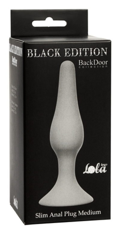 Анальная пробка Slim Anal Plug Medium Grey 4206-03Lola