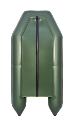 Лодка ПВХ АКВА 2900 Слань-книжка киль Зелено-черная