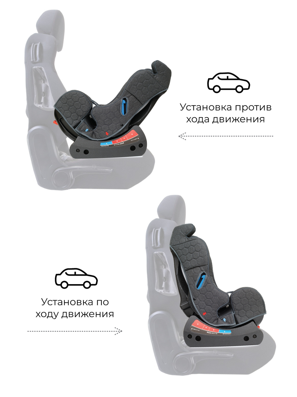 Автокресло Rant LB-718 "Top-Line" Story line (graphite) гр. 0-1-2 (0-25 кг)