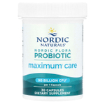 Nordic Naturals, Nordic Flora Probiotic, Maximum Care, 90 млрд КОЕ, 30 капсул