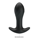 Черная анальная вибропробка 10,4см Pretty Love Anal Plug Massager BI-040067
