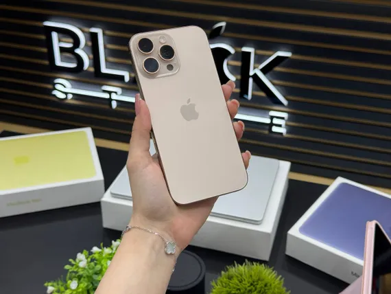 Б/У Телефон Apple IPhone 16 Pro Max 1Tb Desert Titanium 91% (GTDCL7RVY9)