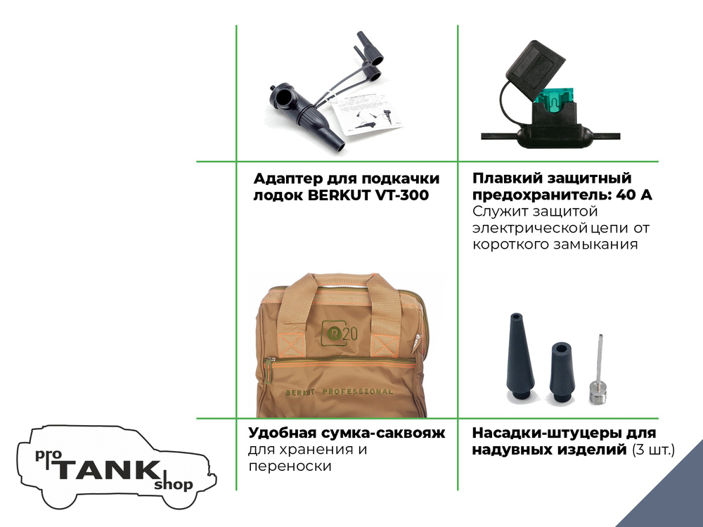Компрессор автомобильный BERKUT R20