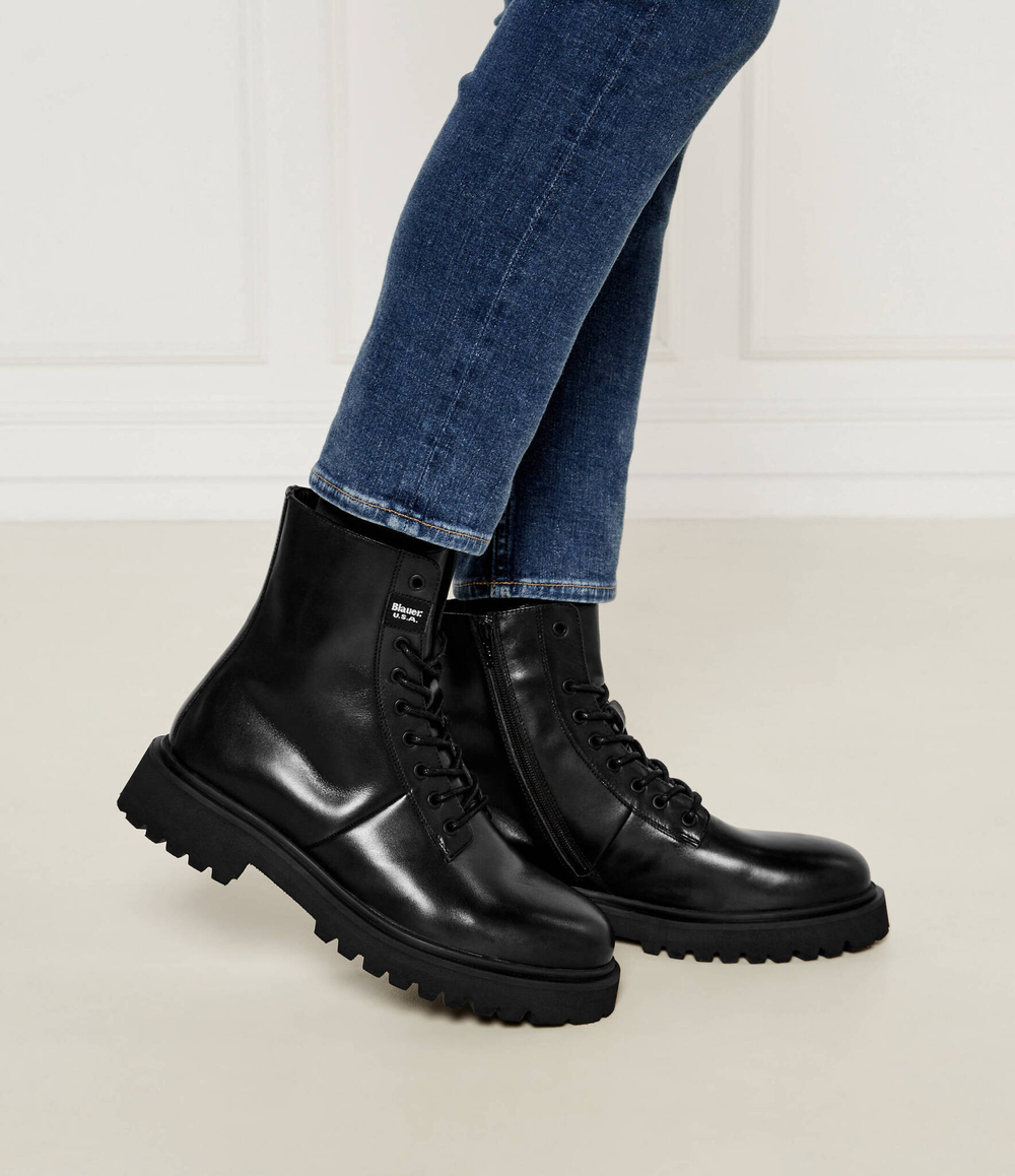 Кожаные трапперы BUXTON BLAUER - черный(F4BUXTON04 LEA)