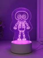 Светильник "Скелетик" LED RGB от сети RISALUX 9,5х8,5х14,8 с