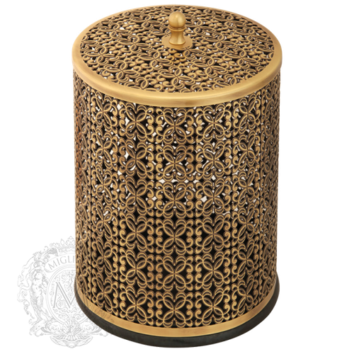 Ведро для мусора ажурное 5л.  Migliore   24254 бронза