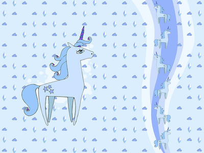 Дизайнерские обои Wall Street Unicorn Valley