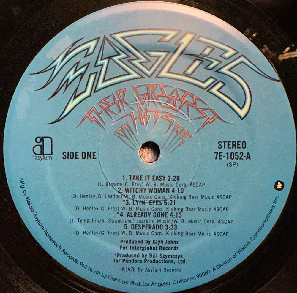 Eagles - Their Greatest Hits 1971-1975 (США 1976г.)