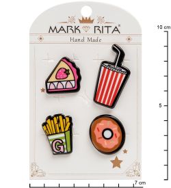 MR-100 Н-р брошей с цанговым зажимом бабочка «Сладость в радость» Mark Rita