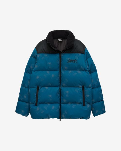 Пуховик Anteater Downjacket RF Print Corsair сине-зеленый