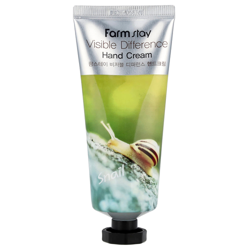 Farmstay, Visible Difference Hand Cream, Snail, 100 г (3,52 унции)