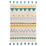 Ковер из хлопка с контрастным этническим орнаментом из коллекции ethnic, 160x230 см