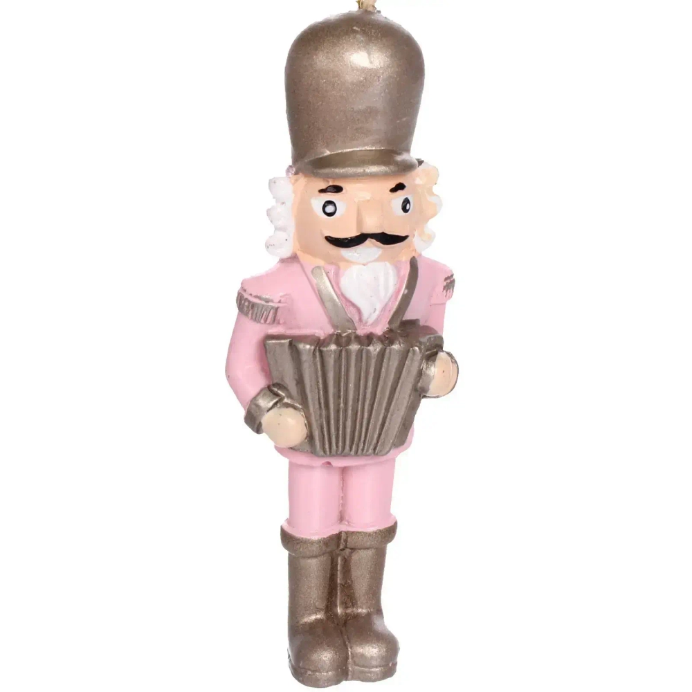 Подвеска «Сказочный солдат» 3,5*2*10 см, Розовый/шампань (микс)