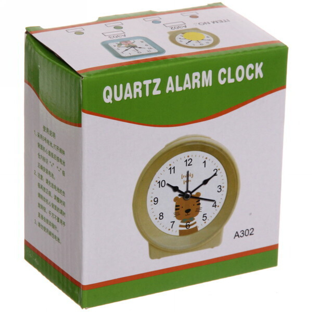 Будильник «Флоренция» круг молочный 10*10*4,5см DSA302