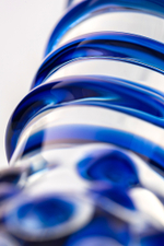 Фаллоимитатор стеклянный прозрачный 20,5 см