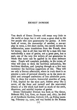 The Poems and Prose of Ernest Dowson | Ernest Dowson