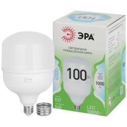 Лампа светодиодная ЭРА GREEN LINE LED POWER T140-100W-840-E27/E40 GL Е27/Е40 100 Вт колокол яркий белый свет | Лампы cветодиодные POWER