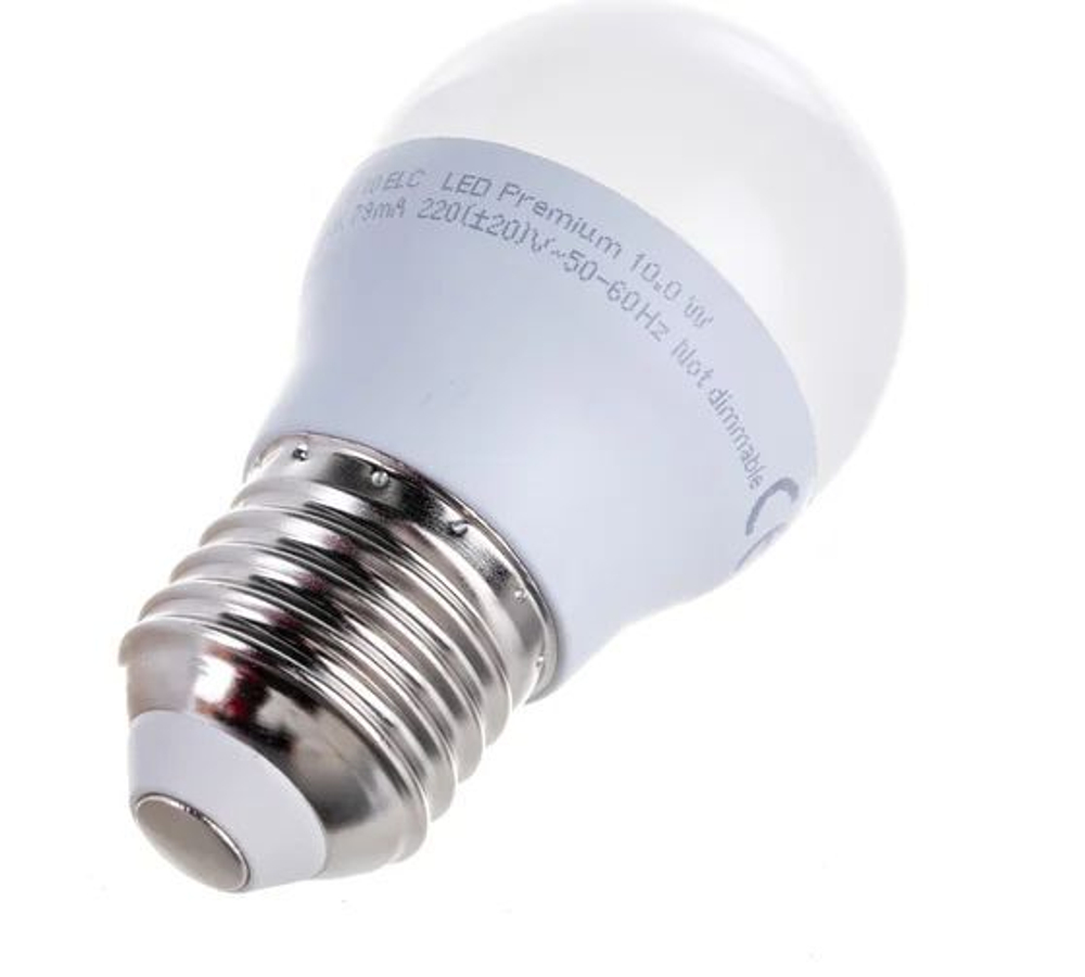 Светодиодная лампочка шар 10W цоколь Е27 4000К K7QV10ELC Ecola Premium 10шт.