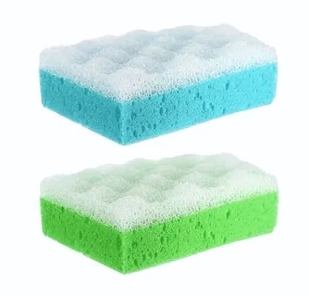 Губка для тела прямоугольная INSULA - Гайя c массажным слоем