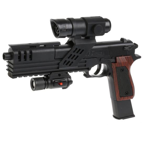 Пистолет с оптич. прицелом, с фонарем SP3-82