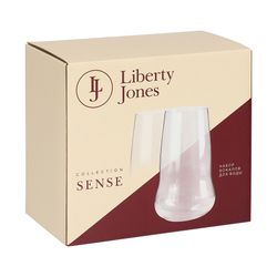Набор бокалов для воды в подарочной упаковке Sense, 590 мл, 2 шт.