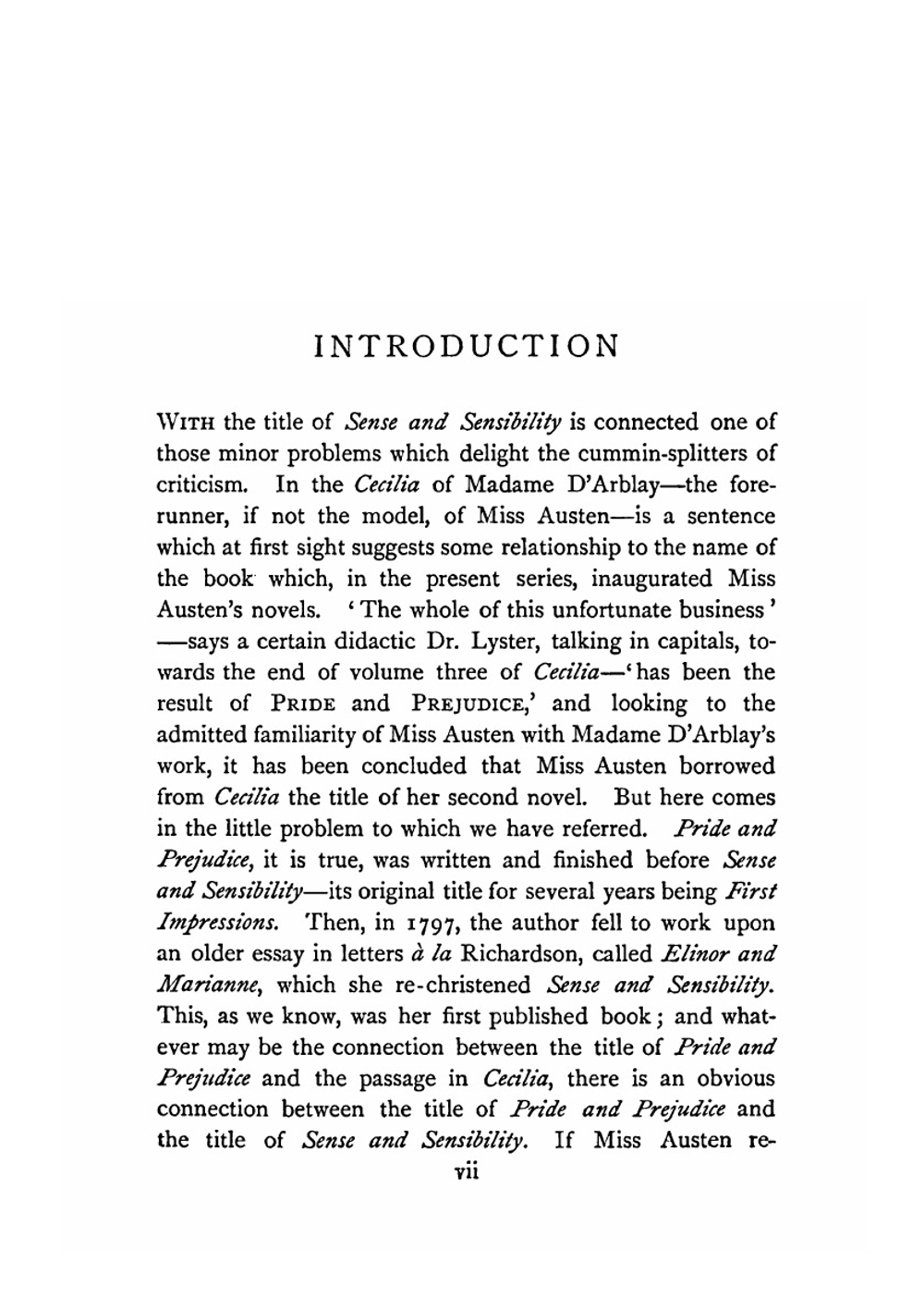 Sense and Sensibility | Jane Austen