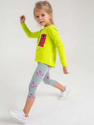 Бриджи, серый меланж, р.98, (Батик) 02588_BAT