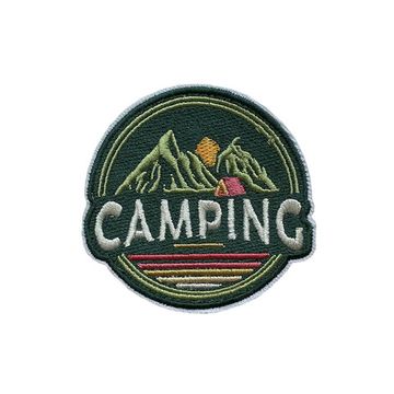 Нашивка термоаппликация на одежду и  на рюкзак. Camping. Кемпинг. Путешествия