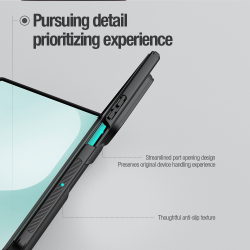 Чехол с MagSafe и держателем для S Pen от Nillkin для Samsung Galaxy Z Fold 7, серия Super Frosted Shield Fold Magnetic