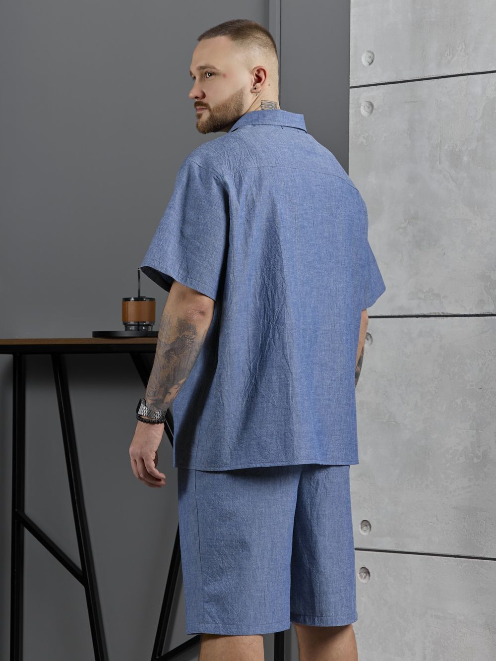 Костюм мужской Аристократ-2 Виотекс ДЖИНСОВЫЙ МЕЛАНЖ