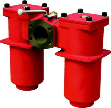 WKRFDBN/HC660DAN10D1.X/-L24 - Сливной фильтр гидравлический сдвоенный модели RFD тонкость фильтрации 10 мкм, типоразмер 660, вид присоединения: резьба  G3, материал корпуса - чугун, рабочее давление до 25 бар, визуально-электрический (лампа с напряжением 24В) индикатор загрязнения