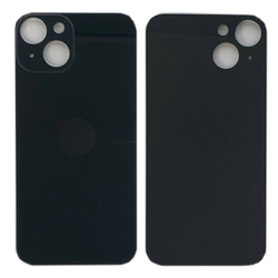 Задняя крышка для Apple iPhone 14 Черный (стекло, широкий вырез под камеру)