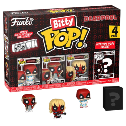 Фигурка Funko Bitty POP! Deadpool Sleepover+Larp+Heavy Metal+Mystery