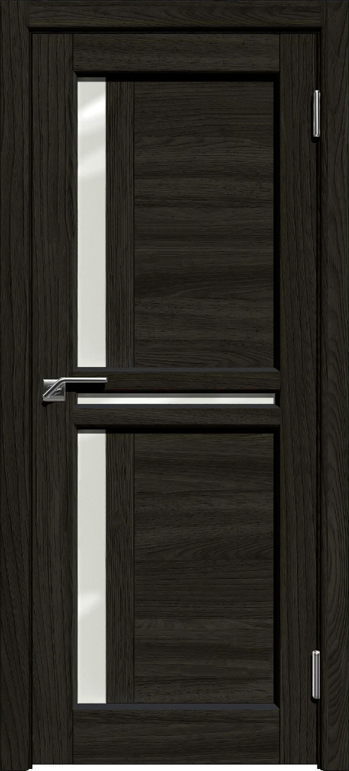 Межкомнатная дверь М-4 / Цвет Венге / Стекло "Сатинато" / Двери Верда