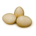 Яйцо 60*d45мм отборное белое, деревянная заготовка