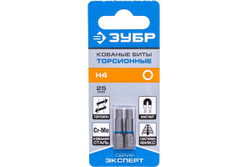Биты "ЭКСПЕРТ" 2 шт. (25 мм; HEX4) Зубр 26017-4-25-2