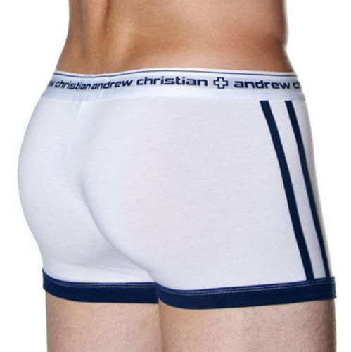 Мужские трусы хипсы Andrew Christian White Almost Naked Hip Boxer