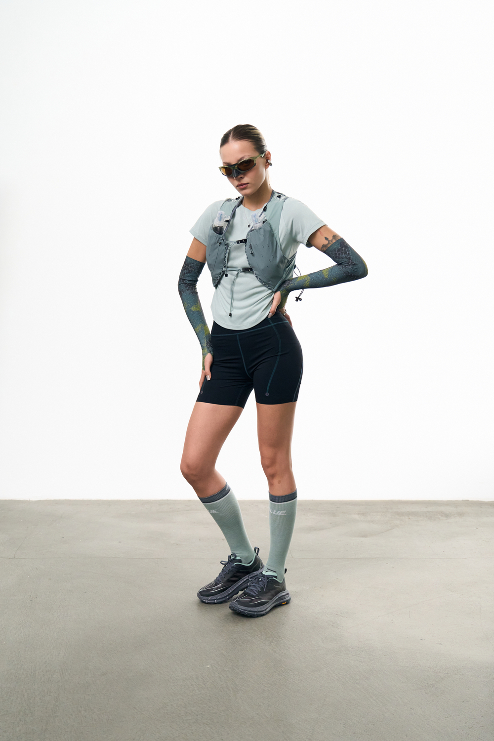 Гетры Blue Monte Frog Breath Off-Road Wool Socks "Mountain News Green"