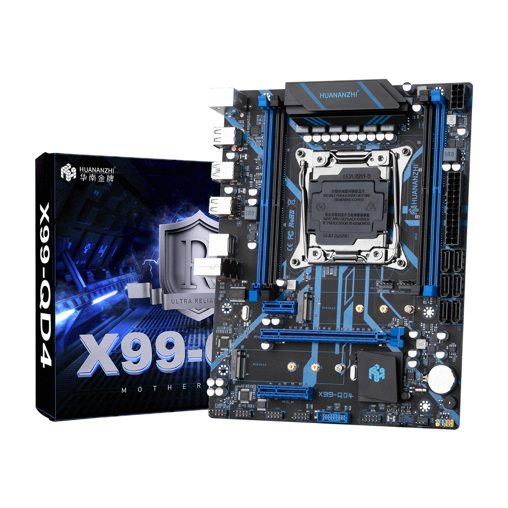 Материнская плата с процессором HUANANZHI X99-QD4, Xeon E5-2670v3 + 16GB RAM DDR4