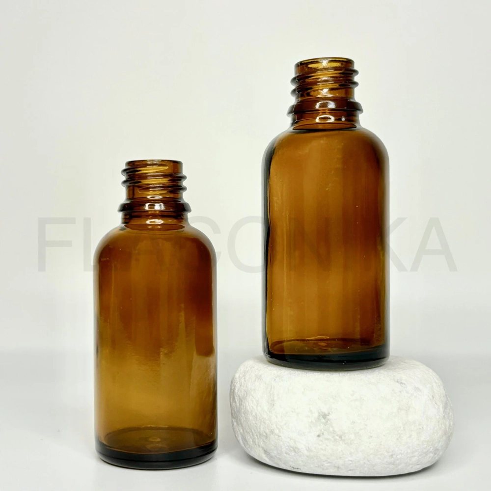 Флакон стекло 30 мл (18) коричневый Россия