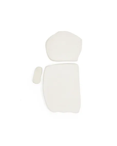 Набор из 3 квадратных настенных панелей Siluna из белого папье-маше